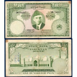 Pakistan Pick N°18a, TTB écrit Billet de banque de 100 Rupees 1957-1967