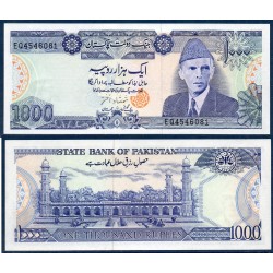 Pakistan Pick N°43, Neuf Billet de banque de 1000 Rupees 1986-2006