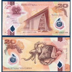 Papouasie Pick N°31b, Billet de banque de 20 Kina 2013