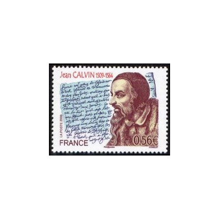 Timbre France Yvert No 4356 Jean Calvin