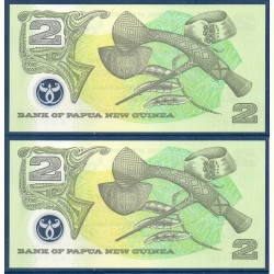 Papouasie Pick N°16c, Billet de banque de 2 Kina 1996-2002