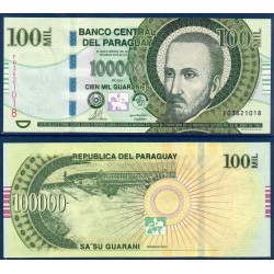 Paraguay Pick N°233c, neuf Billet de banque de 100000 Guaranies 2011