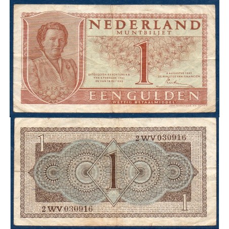 Pays Bas Pick N°72, TB Billet de Banque de 1 gulden 1949