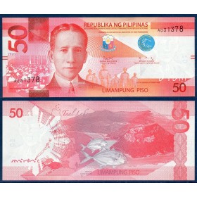 Philippines Pick N°207d, Billet de banque de 50 Piso 2020