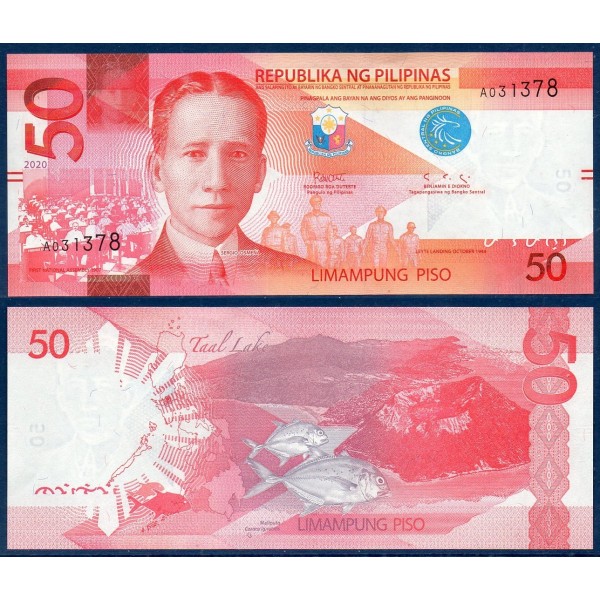 Philippines Pick N°207d, Billet de banque de 50 Piso 2020