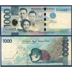 Philippines Pick N°211a, Billet de banque de 1000 Piso 2010-2015