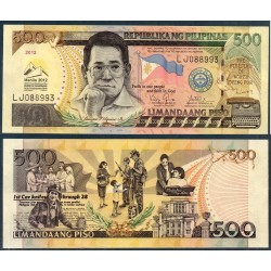 Philippines Pick N°214B, Billet de banque de 500 Piso 2012