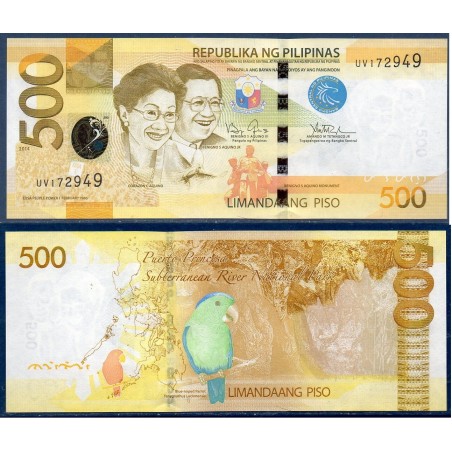 Philippines Pick N°210a, Billet de banque de 500 Piso 2010-2015