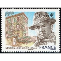 Timbre France Yvert No 4371 Mémorial Jean Moulin à Caluire