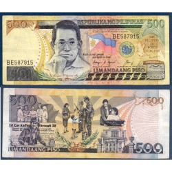 Philippines Pick N°173b, Billet de banque de 500 Piso 1987-1994