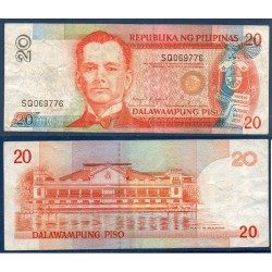 Philippines Pick N°170c, TB Billet de banque de 20 Piso 1985-1994