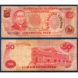 Philippines Pick N°163a, Billet de banque de 50 Piso 1978