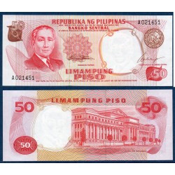 Philippines Pick N°146a, Billet de banque de 50 Piso 1969
