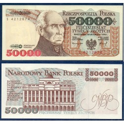 Pologne Pick N°159a, Neuf Billet de banque de 50000 Zlotych 1993
