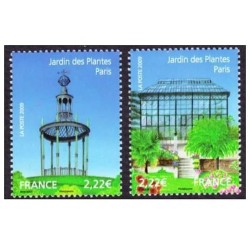 Timbre France Yvert No 4384-4385 Jardins de France, le jardin des plantes à Paris