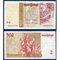 Portugal Pick N°187c, Billet de banque de 500 Escudos 2000