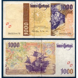 Portugal Pick N°188c, TTB Billet de banque de 1000 Escudos 1998