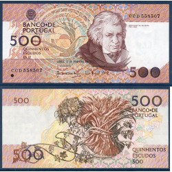 Portugal Pick N°180d, Neuf Billet de banque de 500 Escudos 13.2.1992