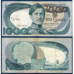 Portugal Pick N°175c, Billet de banque de 1000 Escudos 1981