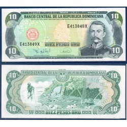 Republique Dominicaine Pick N°148a, Neuf Billet de banque de 10 Pesos oro 1995
