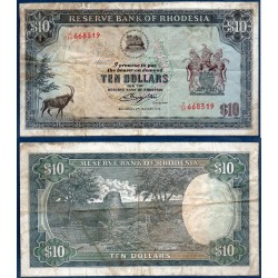 Rhodésie Pick N°41a, TB- Billet de banque de 10 dollars 1979
