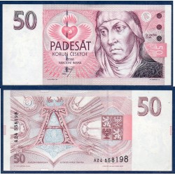 Republique Tchèque Pick N°4a, Billet de banque de 50 Korun 1993