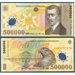 Roumanie Pick N°115a, TTB Billet de banque de 500000 leï 2000