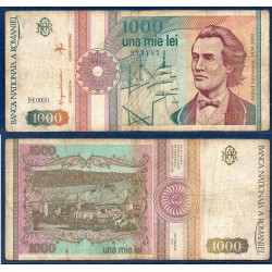 Roumanie Pick N°101Aa, TB Billet de banque de 1000 leï 1990
