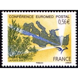 Timbre France Yvert No 4422 Conférence Euromed Postal