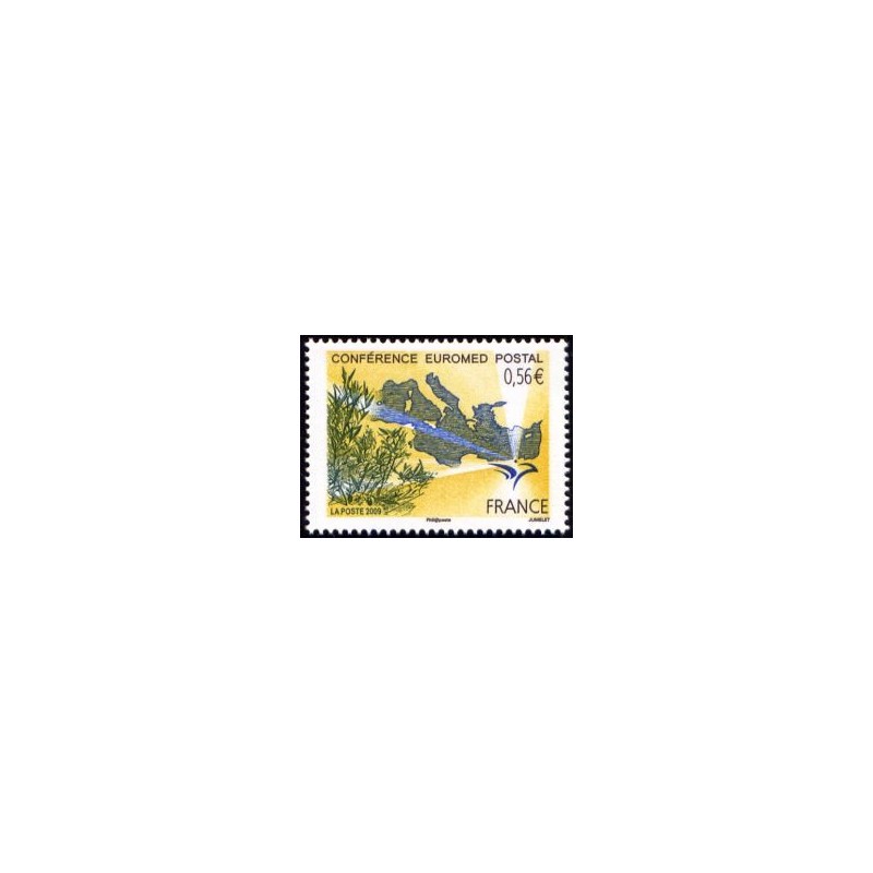 Timbre France Yvert No 4422 Conférence Euromed Postal