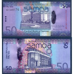 Samoa Pick N°42, Billet de banque de 50 Tala 2014