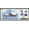 Timbre France Yvert No 4423-4424 La Jeanne d'Arc, navire porte Hélicoptères