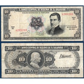 El Salvador Pick N°135a, TB Billet de banque de 5 colones 1983