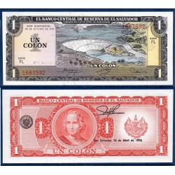 El Salvador Pick N°125a, Billet de banque de 1 colon 1977-1978