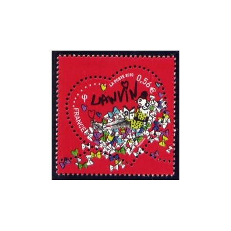 Timbre France Yvert No 4431 Coeur St Valentin Lanvin