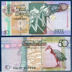 Seychelles Pick N°43, Billet de banque de 50 Rupees 2011