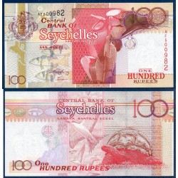 Seychelles Pick N°40c, Billet de banque de 100 Rupees 2001