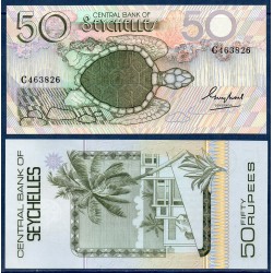 Seychelles Pick N°30, Billet de banque de 50 Rupees 1989