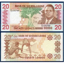 Sierra Leone Pick N°16, Neuf Billet de banque de 20 leones 1988