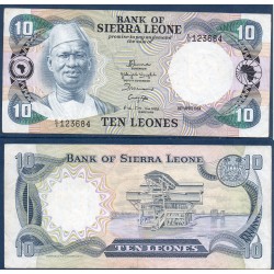 Sierra Leone Pick N°8b, TTB Billet de banque de 10 leones 1984