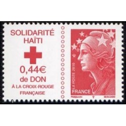 Timbre France Yvert No 4434 Solidarité Haiti