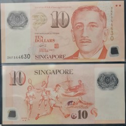 Singapour Pick N°48e, Billet de banque de 10 Dollars 2005-2018