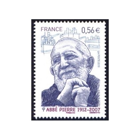 Timbre France Yvert No 4435 Abbé Pierre