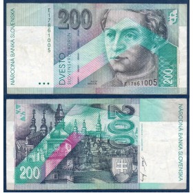 Slovaquie Pick N°26a, Billet de banque de 200 Korun 1995