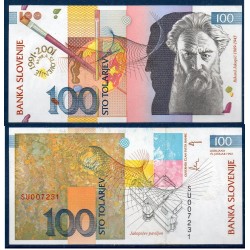 Slovénie Pick N°25, Billet de banque de 100 Tollarjev 2001