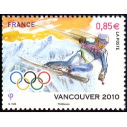 Timbres France Yvert No 4436-4437 Vancouver, jeux olympiques d'hiver