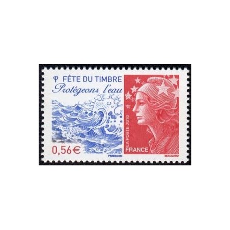 Timbre France Yvert No 4439 Fête du timbre, protégeons l'eau