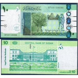 Soudan Pick N°73b, Billet de banque de 10 Pounds 2015