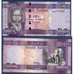Sud Soudan Pick N°9, Billet de banque de 50 Pounds 2011