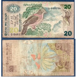 Sri Lanka Pick N°86a, TB Billet de banque de 20 Rupees 1979